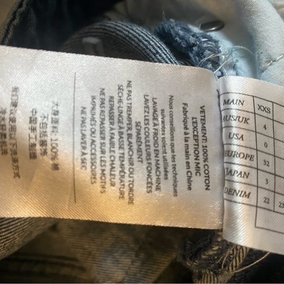 One Teaspoon One X “The Ledgend” Distressed Jean Shorts Size 23 - Picture 16 of 16